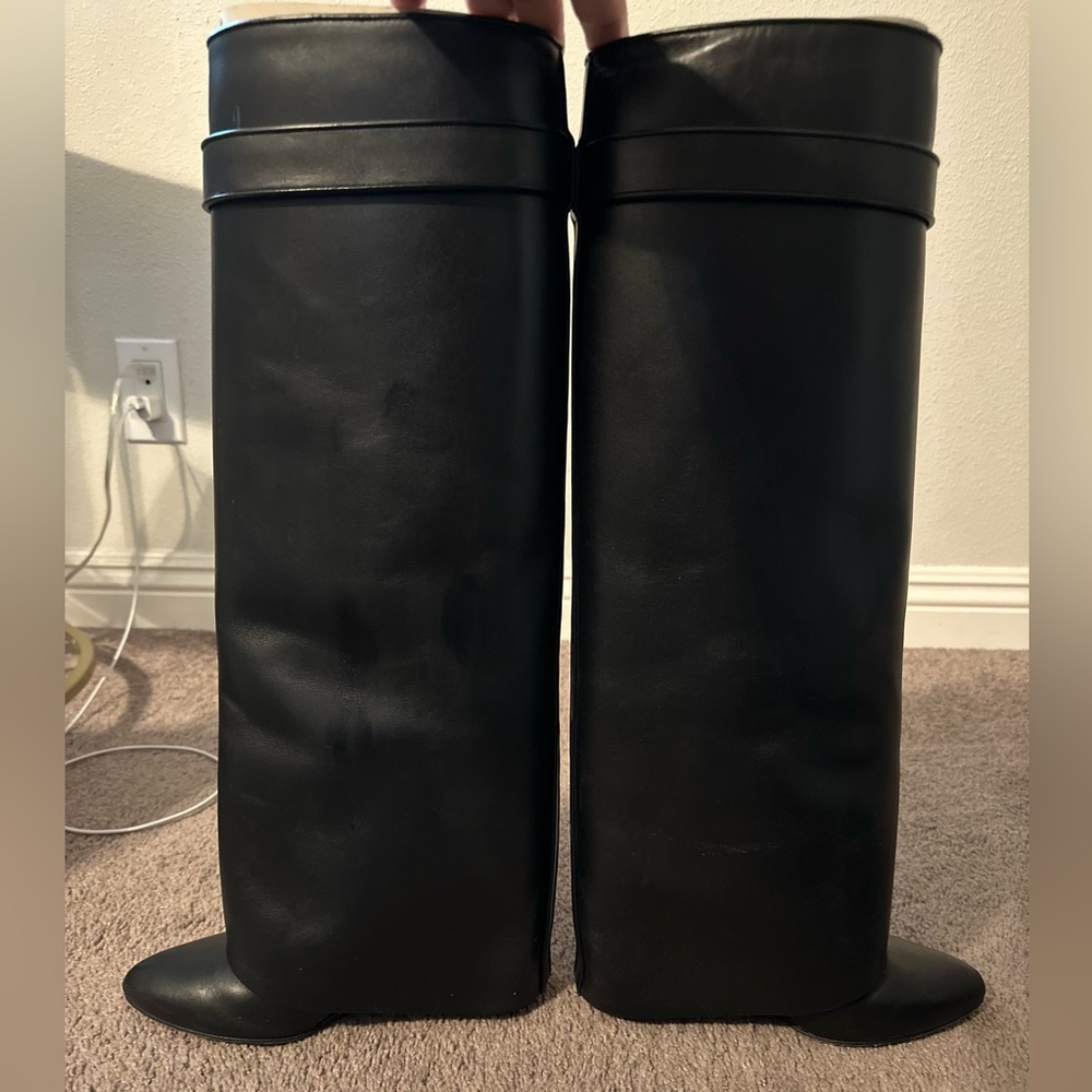 Givenchy Shark Lock Tall Black Boot. Great Condition!